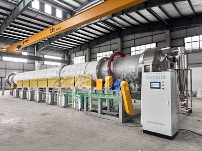 常州榮發干燥湖北電磁回轉窯項目安裝交付！